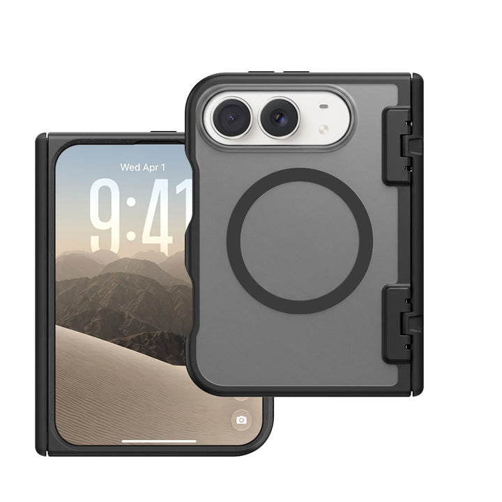 ARMOR-X APPLE iPhone Duo shockproof compact case with MagSafe, supports wireless charging.