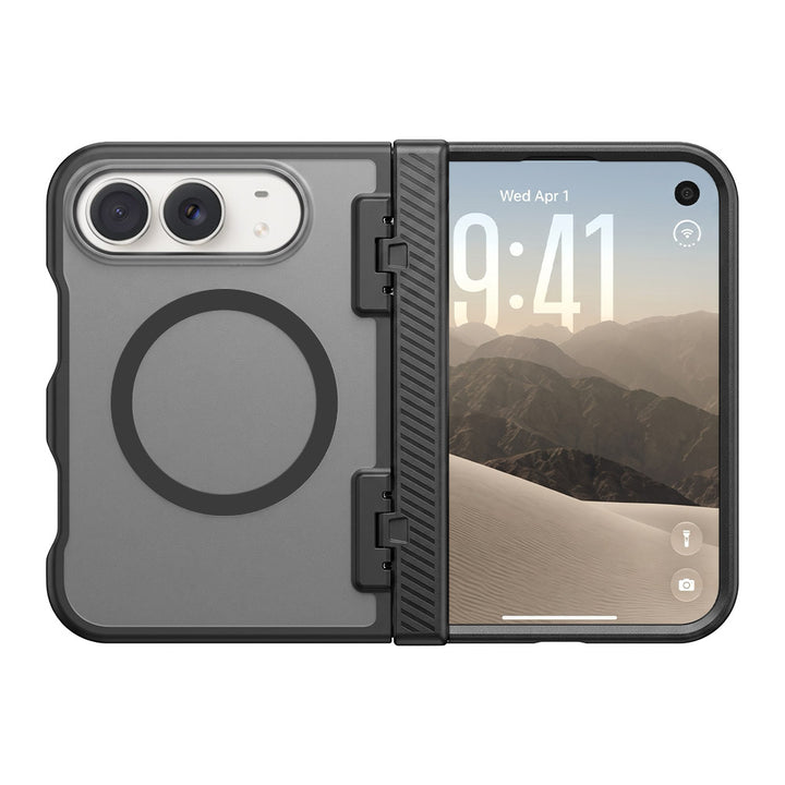 ARMOR-X APPLE iPhone Duo shockproof compact case with MagSafe, supports wireless charging.