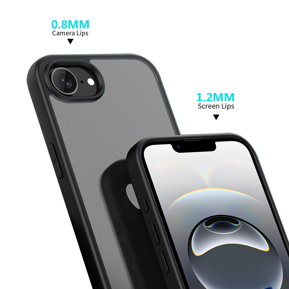 ARMOR-X APPLE iPhone 16e shockproof protective case. Raised edge to protect the screen and camera.