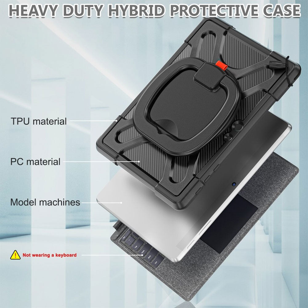 ARMOR-X Microsoft Surface GO / Surface GO 2 / Surface GO 3 / Surface Go 4 Ultra 2 layers shockproof rugged case. Made of strong PC and premium soft TPU ensures protection and durability.