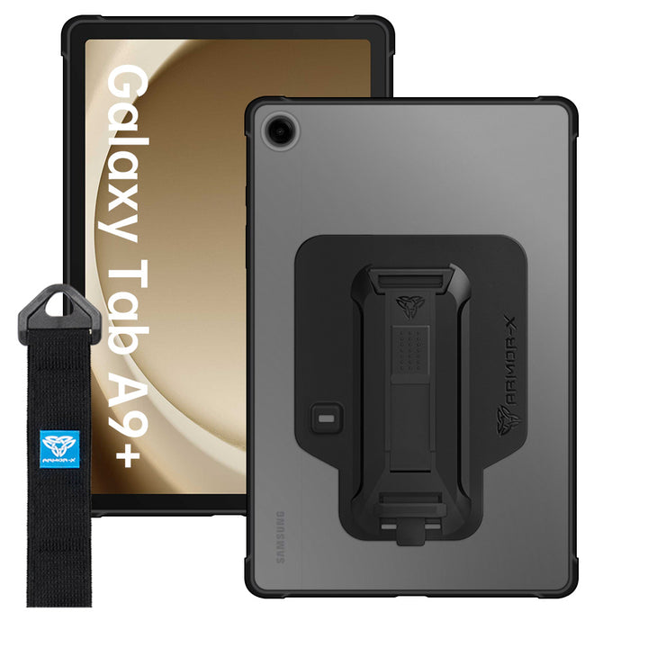 ARMOR-X Samsung Galaxy Tab A9+ A9 Plus ( 11" ) SM-X210 / SM-X215 / SM-X216 Matte Protective Case (Security Lock Hole Version).