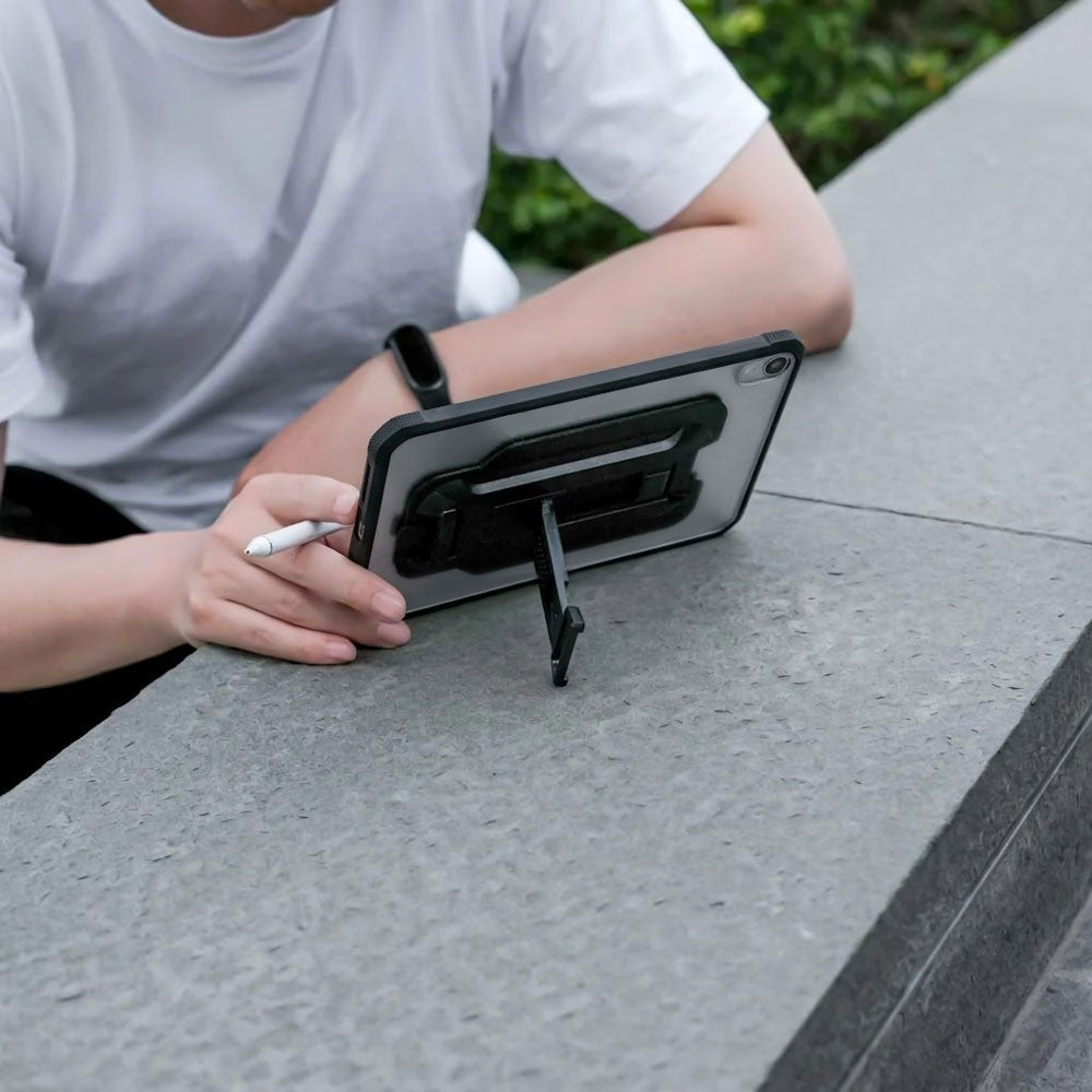ARMOR-X Matte Protective Case with kick stand. Hand free typing, drawing, video watching.