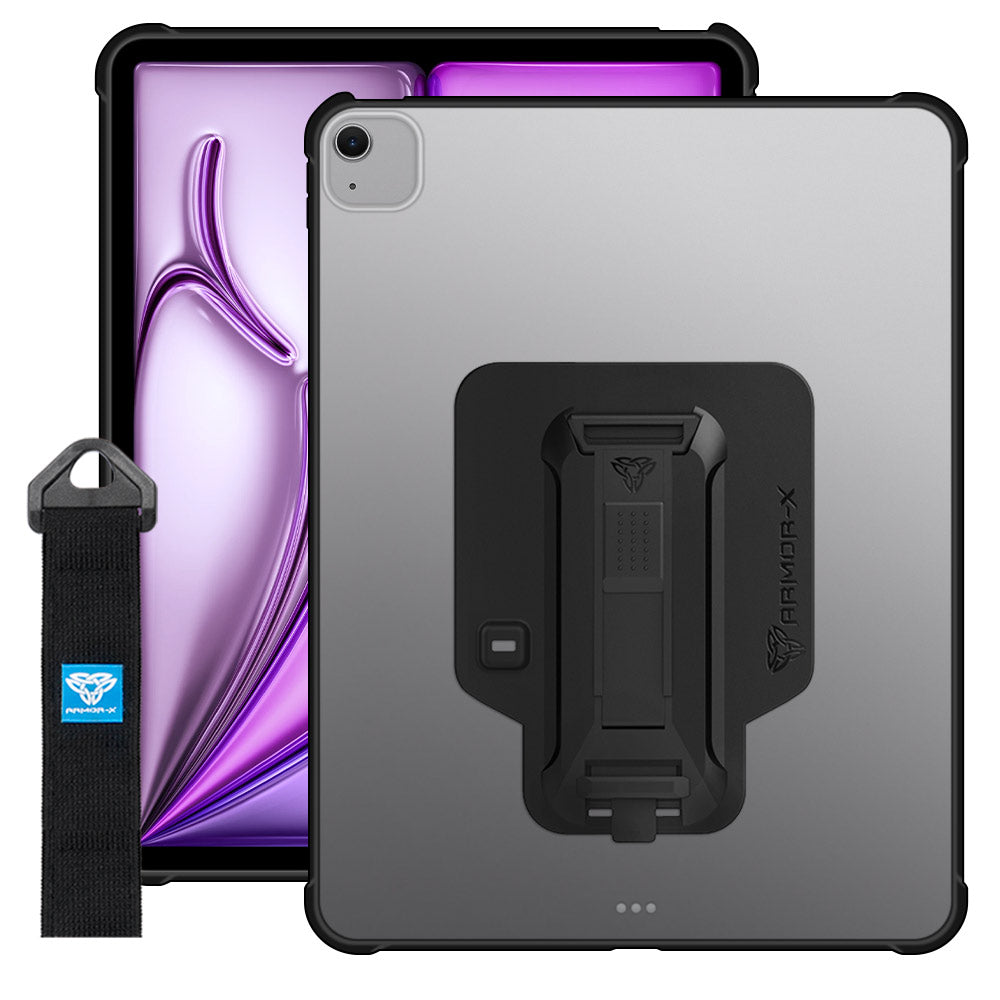 ARMOR-X iPad Air 13 (M2) / (M3) / (M4) Matte Protective Case (Security Lock Hole Version).