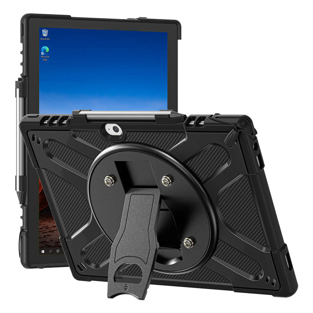 SVN-LN-X12 | Lenovo ThinkPad X12 Detachable ( Gen 1 / Gen 2 ) | Ultra 2 Layers Shockproof Rugged Case With VESA 75x75mm Mounting Holes & Kick-stand Compatible with keyboard