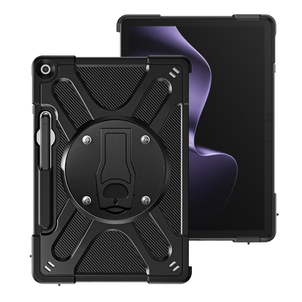 ARMOR-X Rugged shockproof case for Microsoft Surface Pro 12-inch (2nd / 1st Edition) Copilot+ PC with VESA 75x75mm mounting holes, dual-layer TPU protection, kickstand, and Type Cover keyboard compatibility.