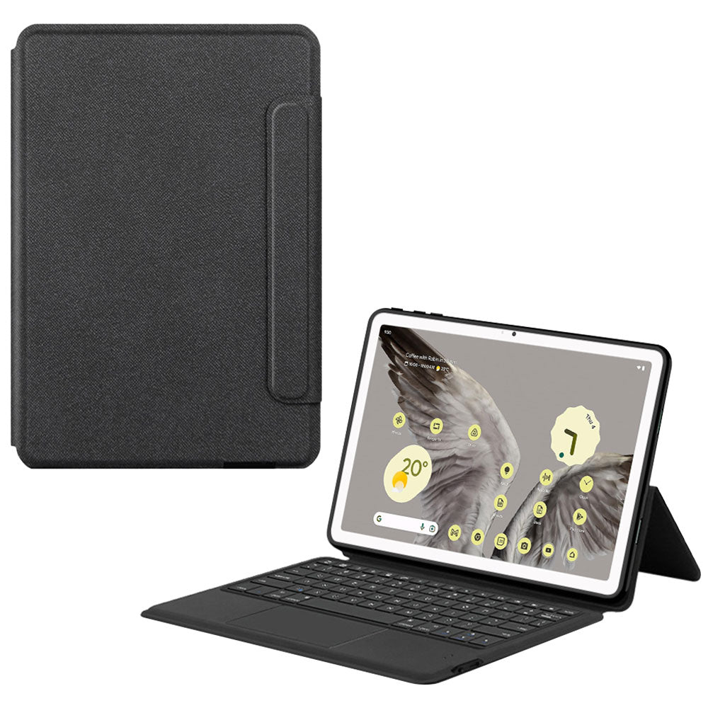 ARMOR-X Google Pixel Tablet wireless bluetooth keyboard case with trackpad. Hand free typing, drawing, video watching.