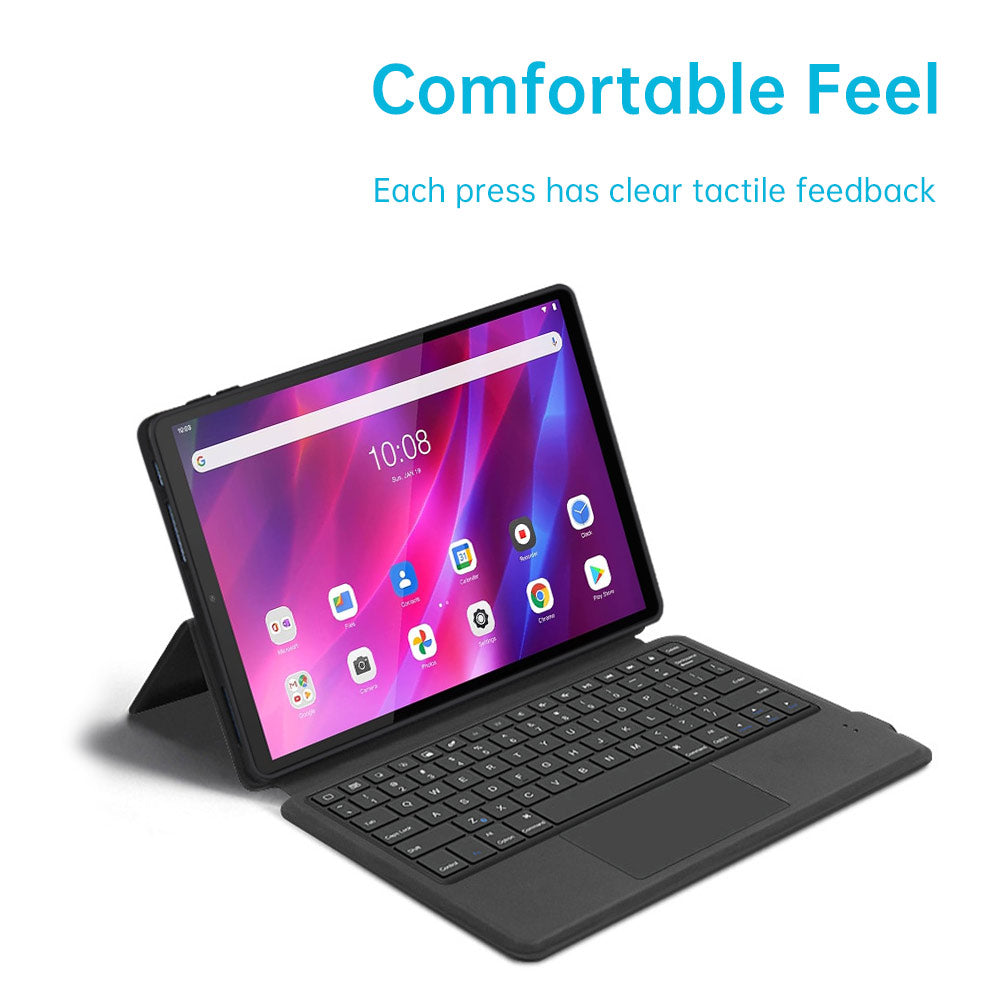 ARMOR-X Lenovo Tab K10 ( TB-X6C6F/X/L TB-X6C6NBF/X/L ) wireless bluetooth keyboard case with trackpad.