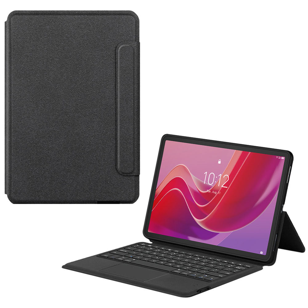 ARMOR-X Lenovo Tab M11 TB330 wireless bluetooth keyboard case with trackpad. Hand free typing, drawing, video watching.