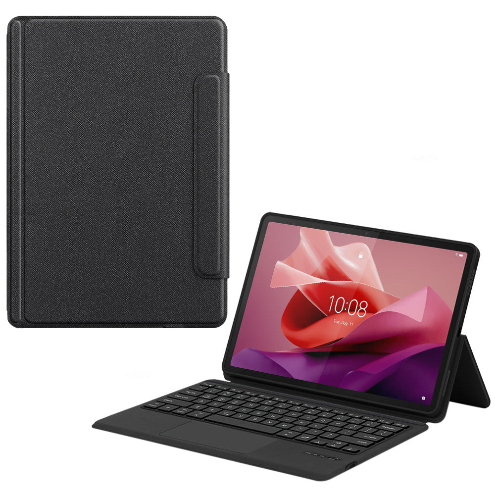 ARMOR-X Lenovo Tab P12 TB370 wireless bluetooth keyboard case with trackpad. Hand free typing, drawing, video watching.