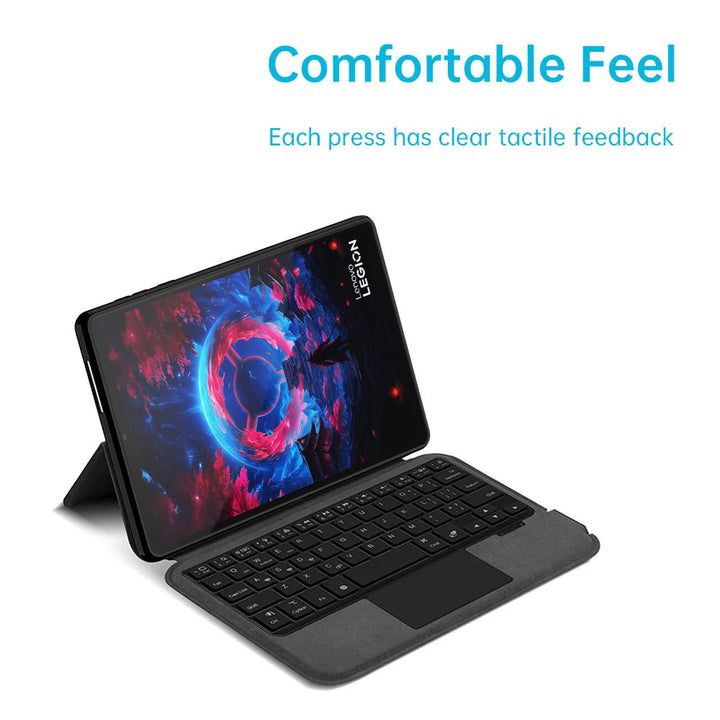 ARMOR-X Lenovo Legion Tab (Gen 5) TB323 / Legion Y700 (Gen 5) 2026 wireless bluetooth keyboard case with trackpad.