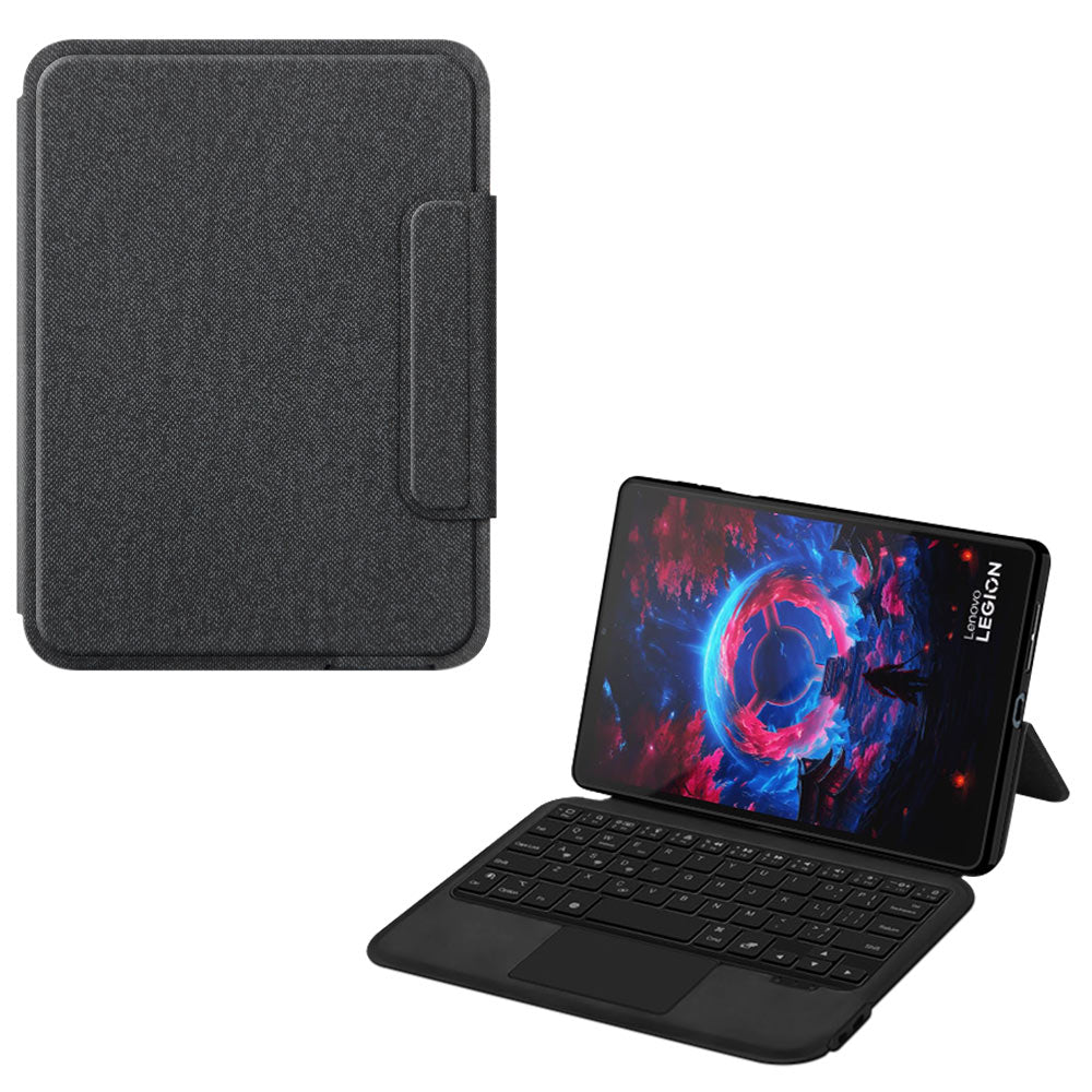 ARMOR-X Lenovo Legion Tab (Gen 5) TB323 / Legion Y700 (Gen 5) 2026 wireless bluetooth keyboard case with trackpad. Hand free typing, drawing, video watching.