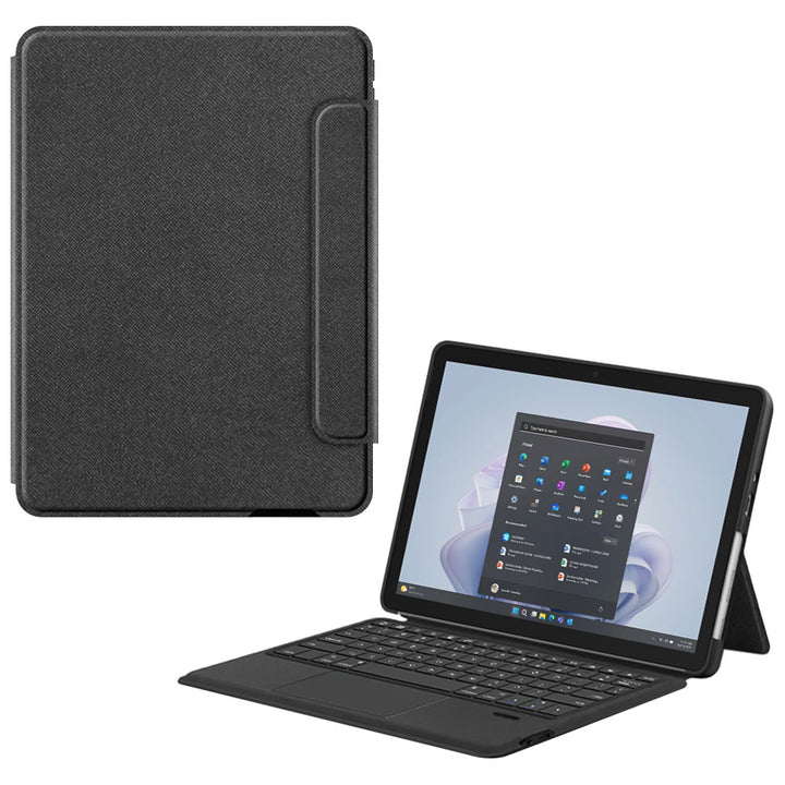 ARMOR-X Microsoft Surface Go / Surface Go 2 / Surface Go 3 / Surface Go 4 wireless bluetooth keyboard case with trackpad. Hand free typing, drawing, video watching.