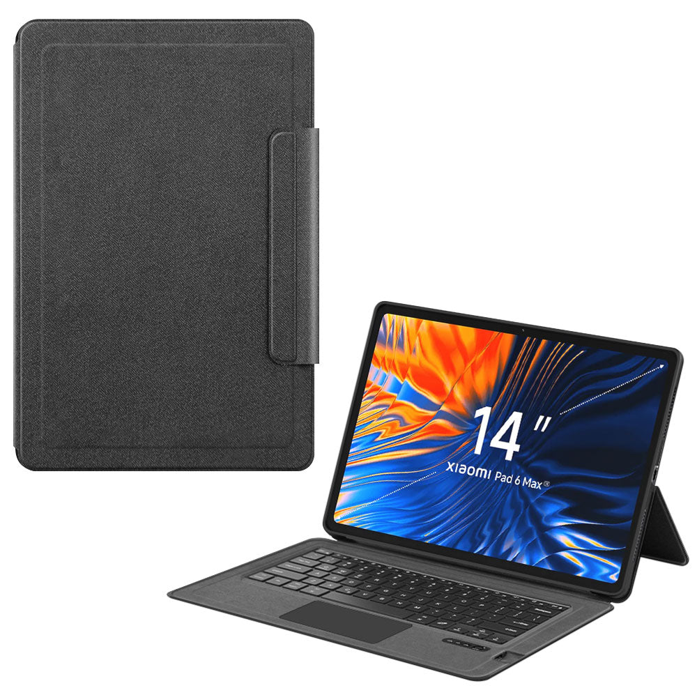 ARMOR-X Xiaomi Pad 6 Max 14 wireless bluetooth keyboard case with trackpad. Hand free typing, drawing, video watching.