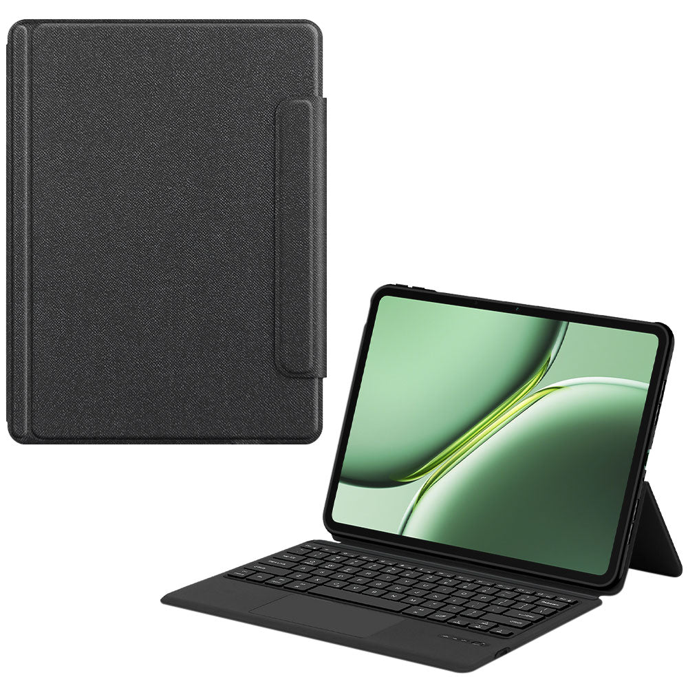 ARMOR-X OnePlus Pad Pro wireless bluetooth keyboard case with trackpad. Hand free typing, drawing, video watching.