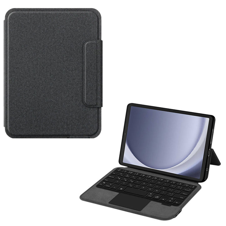 ARMOR-X Samsung Galaxy Tab A9 ( 8.7" ) SM-X110 / SM-X115 wireless bluetooth keyboard case with trackpad. Hand free typing, drawing, video watching.