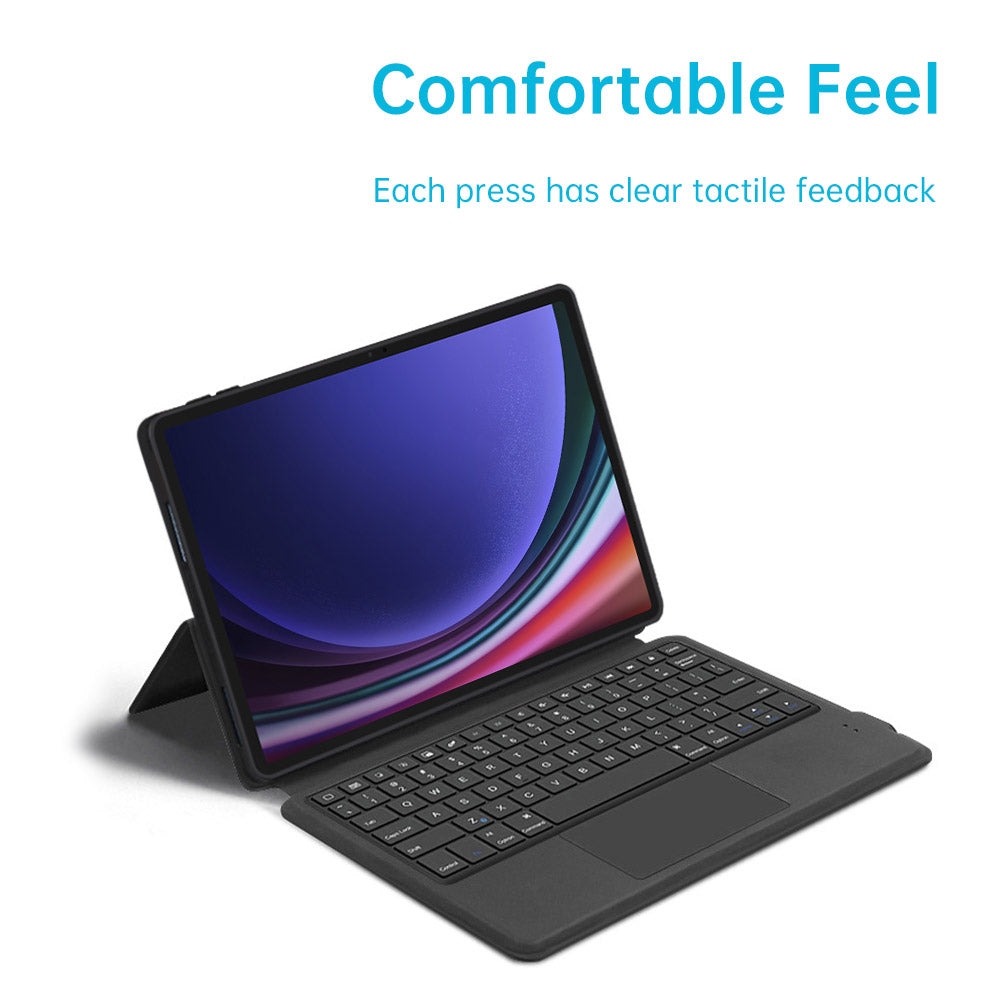 ARMOR-X Samsung Galaxy Tab S9 SM-X710 / X716 wireless bluetooth keyboard case with trackpad.