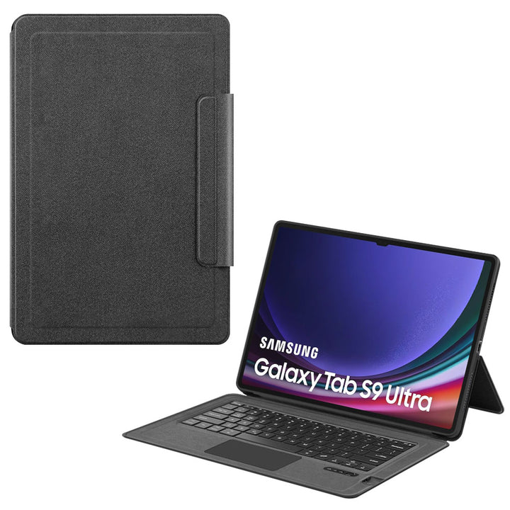 ARMOR-X Samsung Galaxy Tab S9 Ultra SM-X910 / X916 wireless bluetooth keyboard case with trackpad. Hand free typing, drawing, video watching.