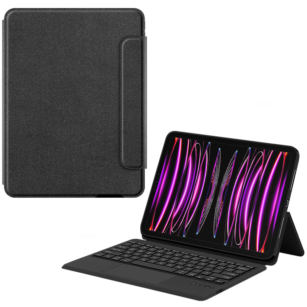 ARMOR-X iPad Pro 11 ( 1st / 2nd / 3rd / 4th Gen. ) 2018 / 2020 / 2021 / 2022 wireless bluetooth keyboard case with trackpad. Hand free typing, drawing, video watching.