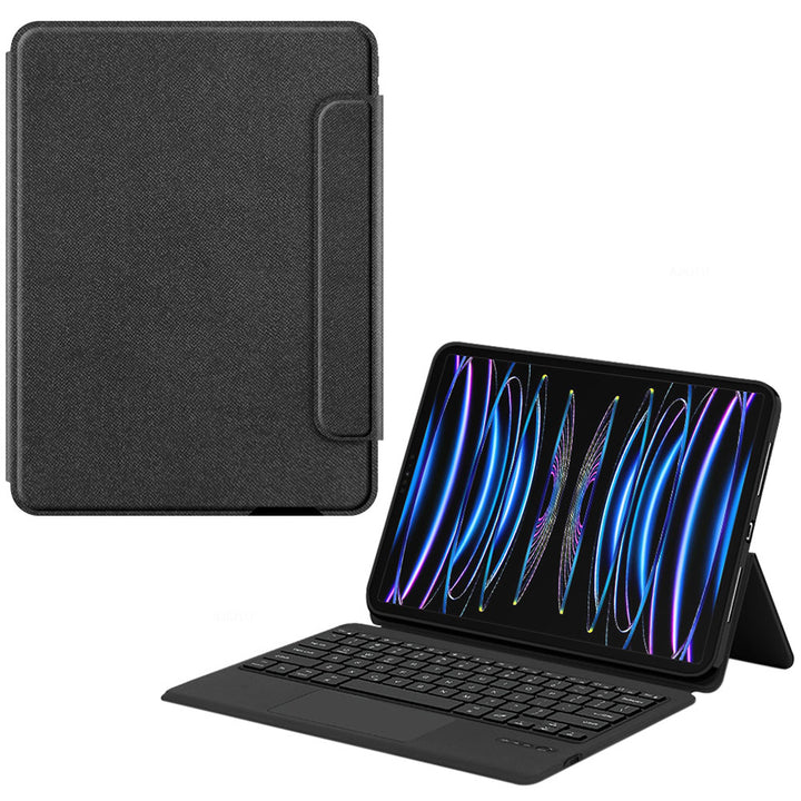 ARMOR-X iPad Pro 12.9 ( 3rd / 4th / 5th / 6th Gen. ) 2018 / 2020 / 2021 / 2022 wireless bluetooth keyboard case with trackpad. Hand free typing, drawing, video watching.