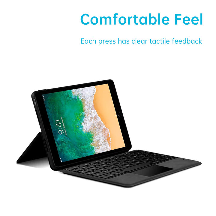 ARMOR-X iPad 9.7 ( 5th / 6th Gen.) 2017 / 2018 wireless bluetooth keyboard case with trackpad.