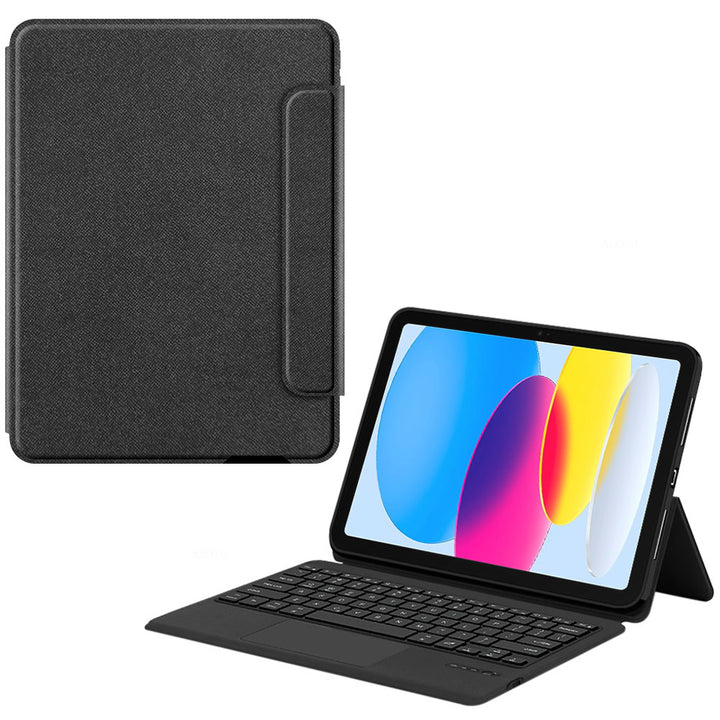 ARMOR-X iPad 10.9 (10th Gen.) wireless bluetooth keyboard case with trackpad. Hand free typing, drawing, video watching.