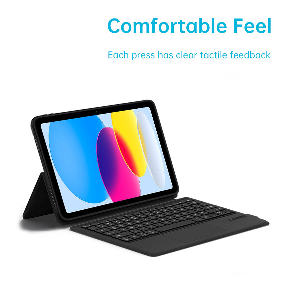 ARMOR-X iPad 10.9 (10th Gen.) wireless bluetooth keyboard case with trackpad.