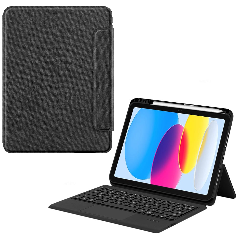 ARMOR-X iPad 11-Inch (11th Gen / A16) wireless bluetooth keyboard case with trackpad. Hand free typing, drawing, video watching.