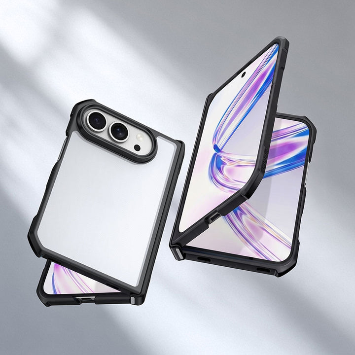 ARMOR-X APPLE iPhone 18 Fold slim rugged shockproof case with raised edge for screen and camera protection.