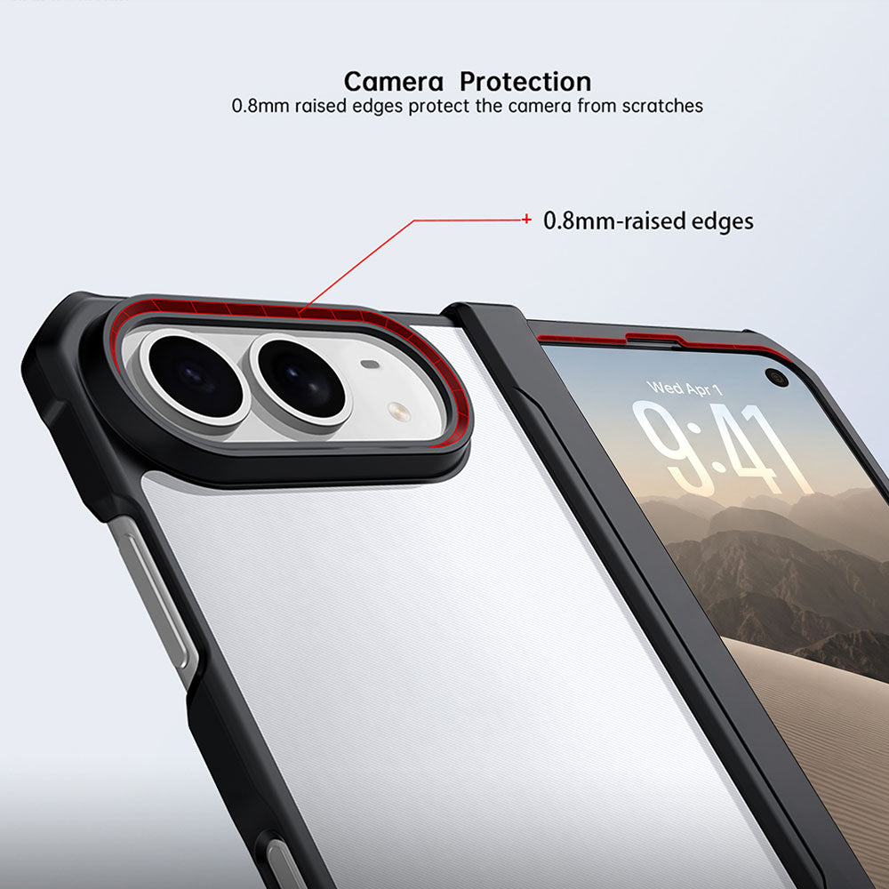 ARMOR-X APPLE iPhone Duo slim rugged shockproof case with raised edge for screen and camera protection.