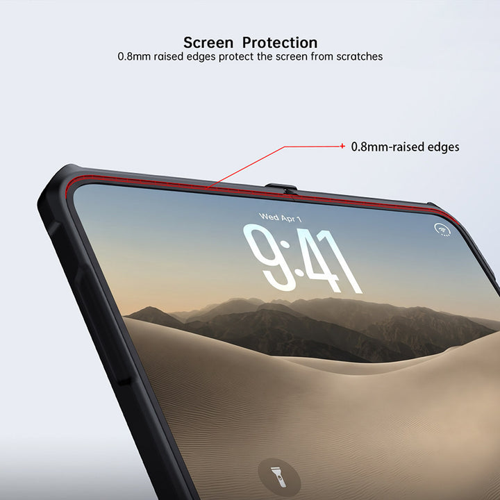 ARMOR-X APPLE iPhone Duo slim rugged shockproof case with raised edge for screen and camera protection.