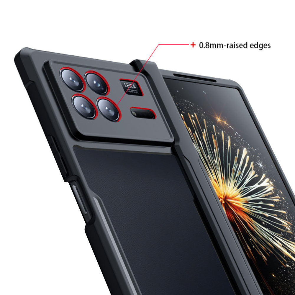 ARMOR-X Xiaomi Mix Fold 3 slim rugged shockproof case with raised edge for screen and camera protection.