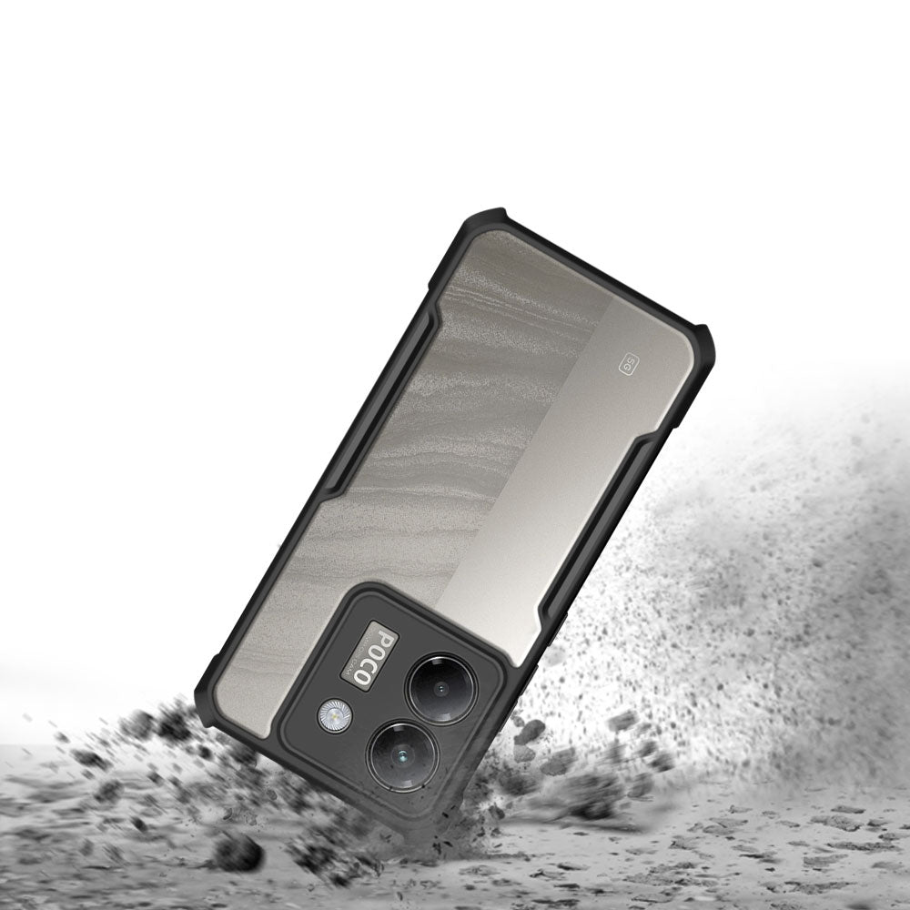 ARMOR-X Xiaomi Poco M7 Pro 5G slim rugged shock proof cases. Military-Grade rugged phone cover.