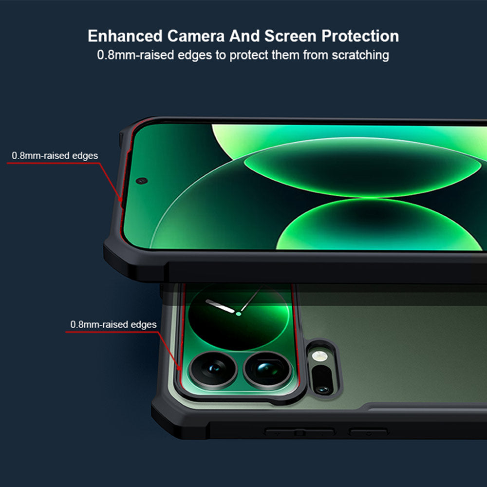 ARMOR-X Xiaomi 17 Pro Max slim rugged shockproof case with raised edge for screen and camera protection.