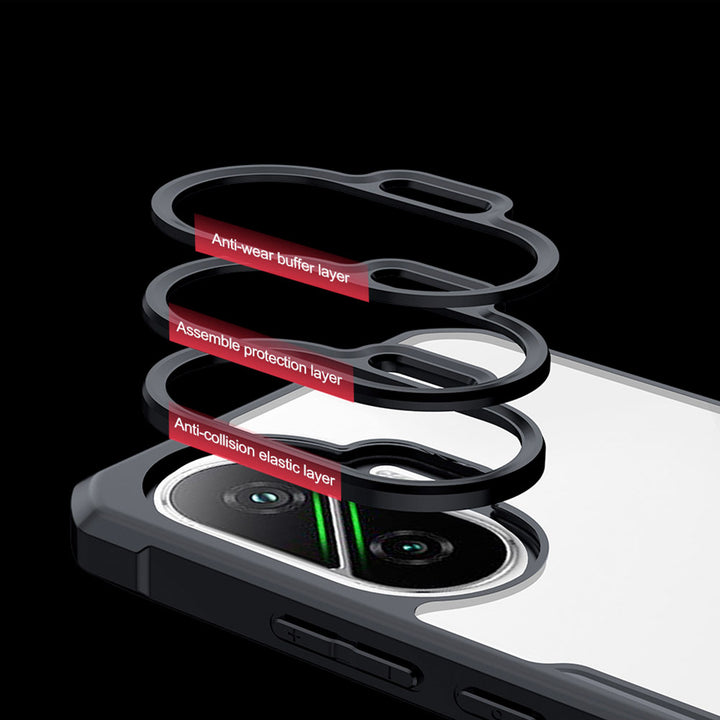 ARMOR-X Xiaomi Poco F7 slim rugged shockproof case with raised edge for screen and camera protection.