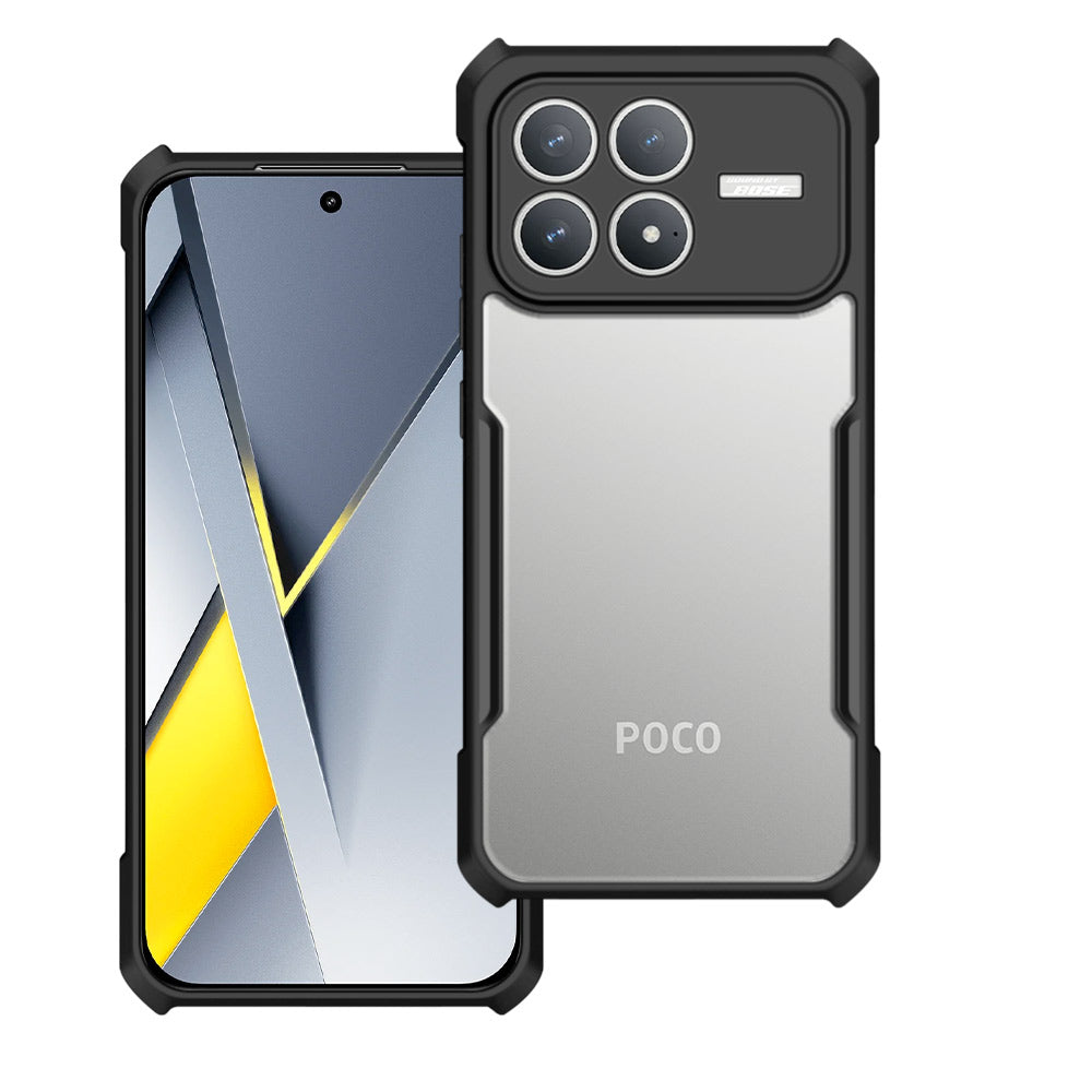 ARMOR-X Xiaomi Poco F8 Pro slim rugged shockproof cases. Military-Grade Mountable Rugged Design with best drop proof protection.