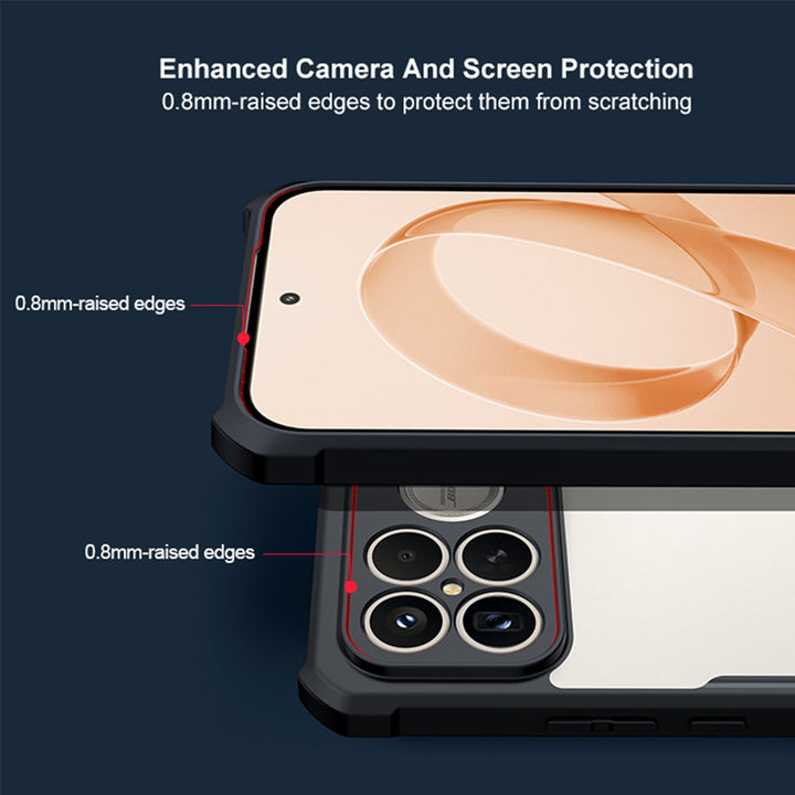 ARMOR-X Xiaomi Poco F8 Pro slim rugged shockproof case with raised edge for screen and camera protection.