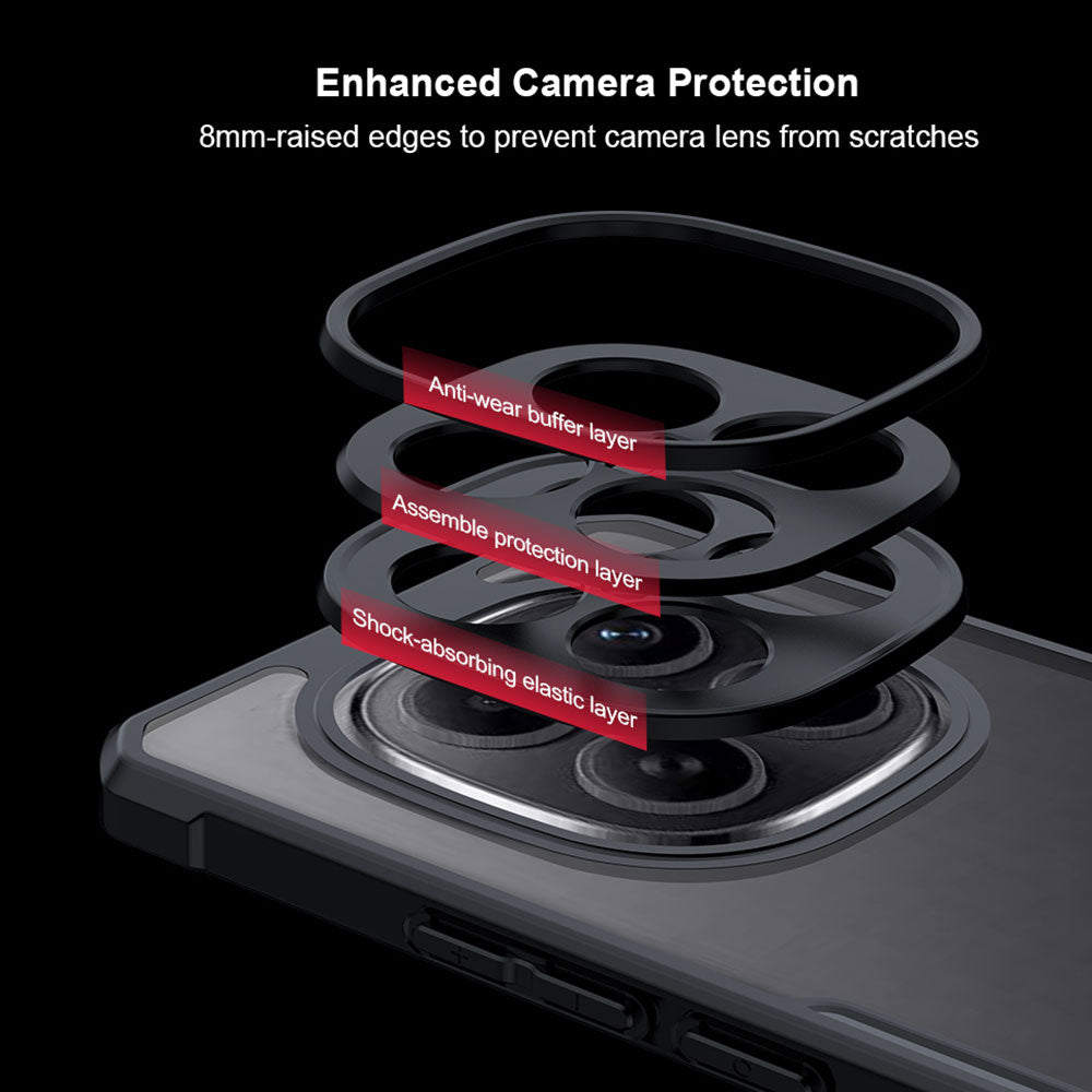 ARMOR-X  Xiaomi Redmi Note 15 5G slim rugged shockproof case with raised edge for screen and camera protection.