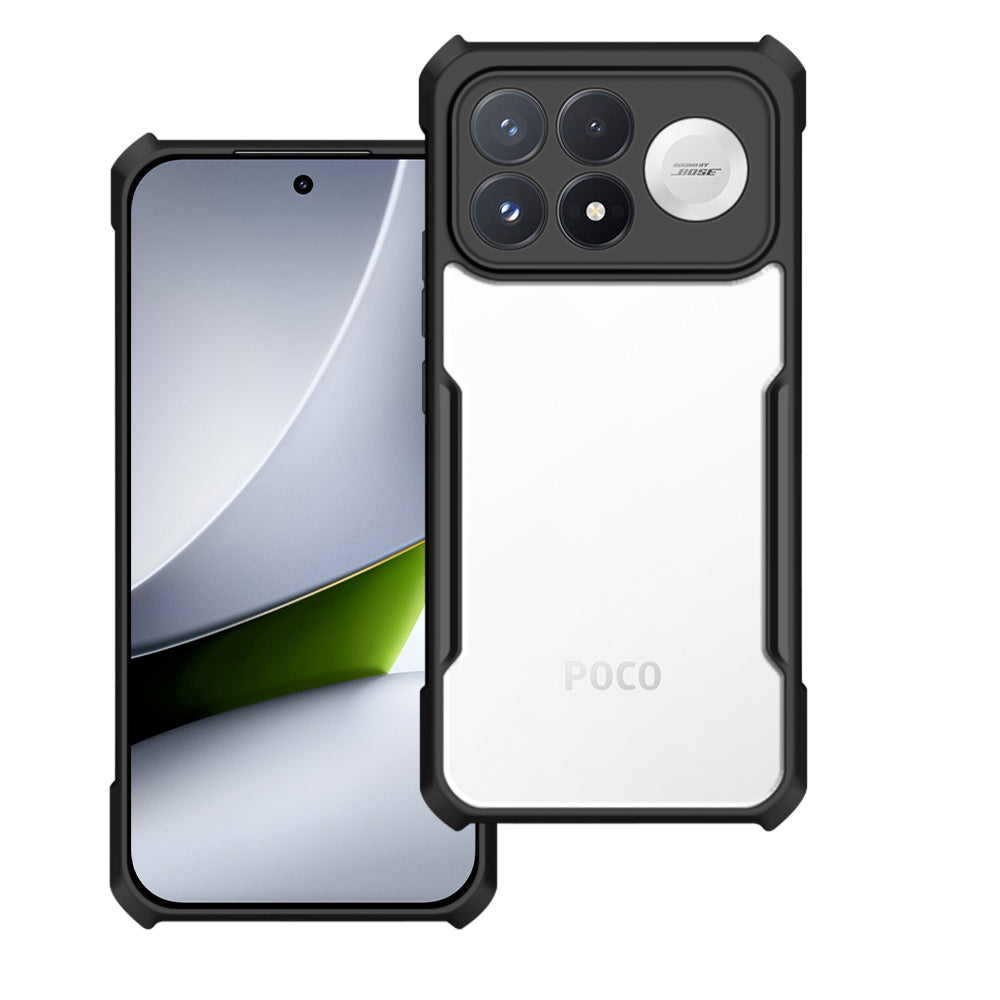 ARMOR-X Xiaomi Poco F9 Pro / Redmi K100 Pro slim rugged shockproof cases. Military-Grade Mountable Rugged Design with best drop proof protection.