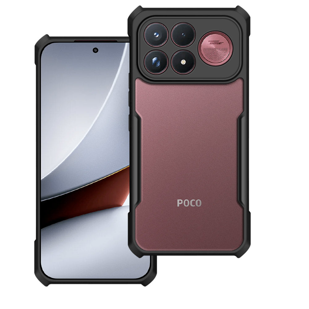 ARMOR-X Xiaomi Poco F9 Ultra / Redmi K100 Pro Max slim rugged shockproof cases. Military-Grade Mountable Rugged Design with best drop proof protection.