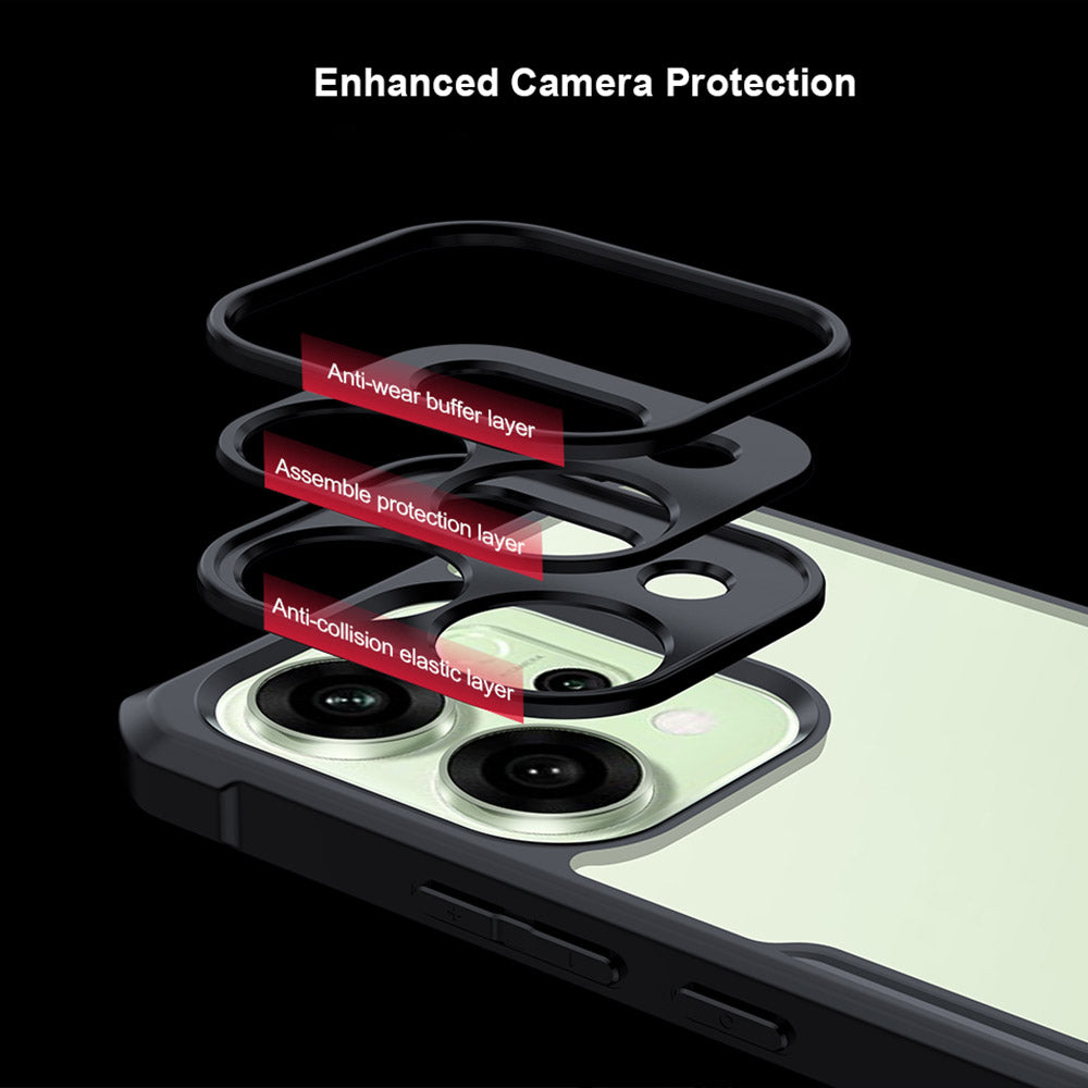 ARMOR-X OPPO Reno14 5G slim rugged shockproof case with raised edge for screen and camera protection.