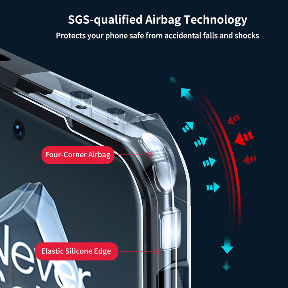 COMAKU Cover Armor Per OnePlus 12R – Custodia Antiurto Con Anello Supporto E 2 Vetri Temperati