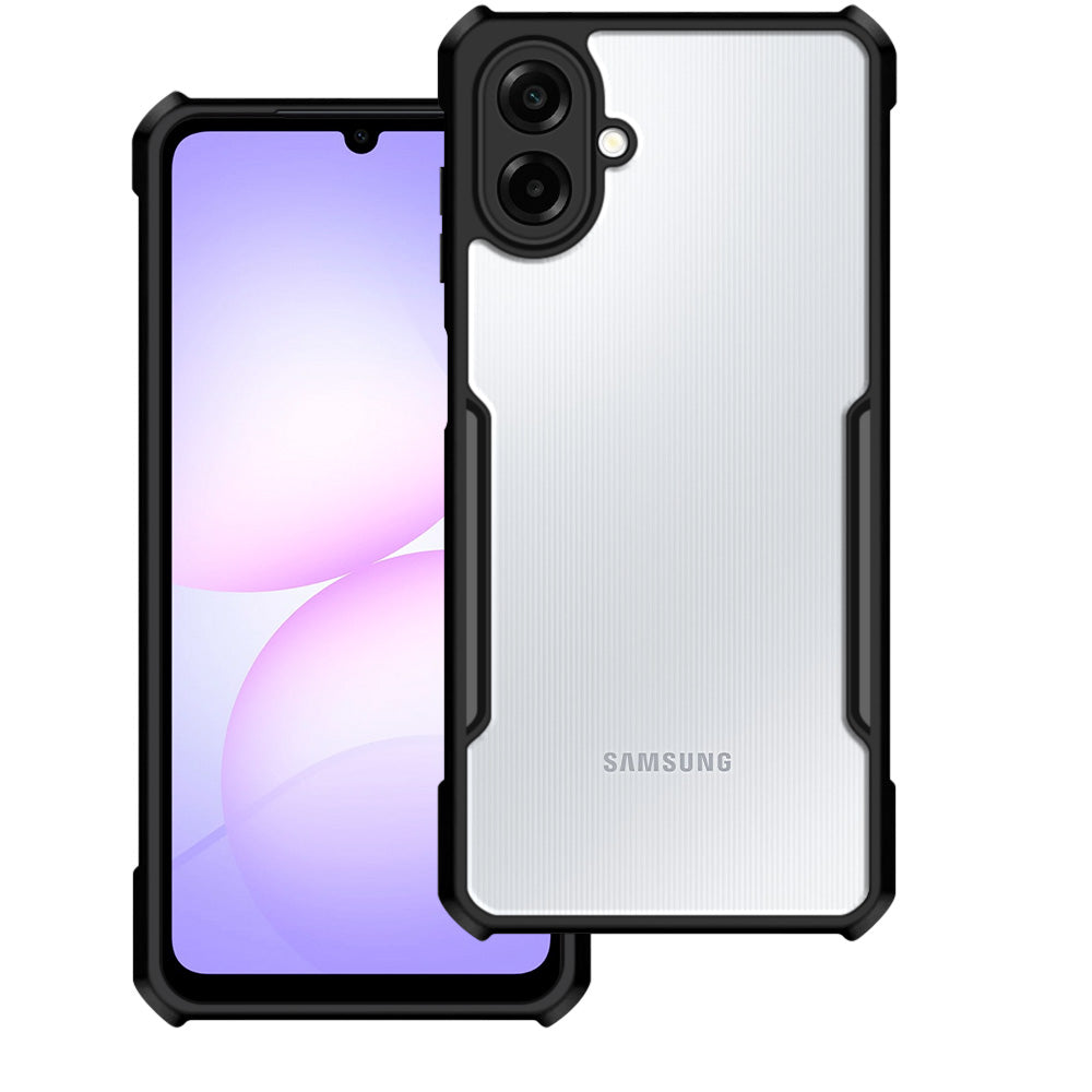 ARMOR-X Samsung Galaxy A07 4G SM-A075 slim rugged shockproof cases. Military-Grade Mountable Rugged Design with best drop proof protection.