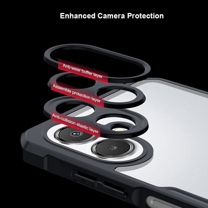 ARMOR-X Samsung Galaxy A07 4G SM-A075 slim rugged shockproof case with raised edge for screen and camera protection.