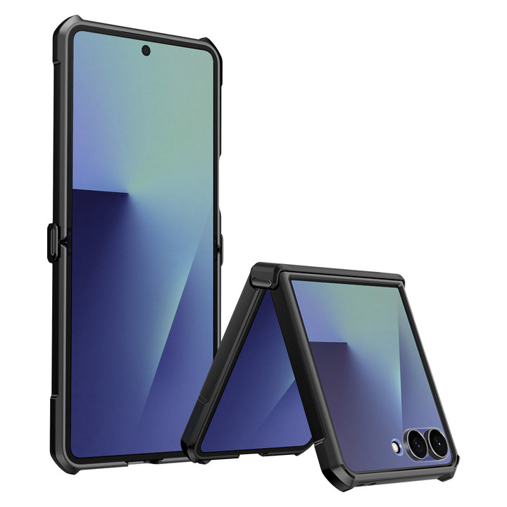 ARMOR-X Samsung Galaxy Z Flip7 SM-F751 slim rugged shockproof cases. Military-Grade Mountable Rugged Design with best drop proof protection.