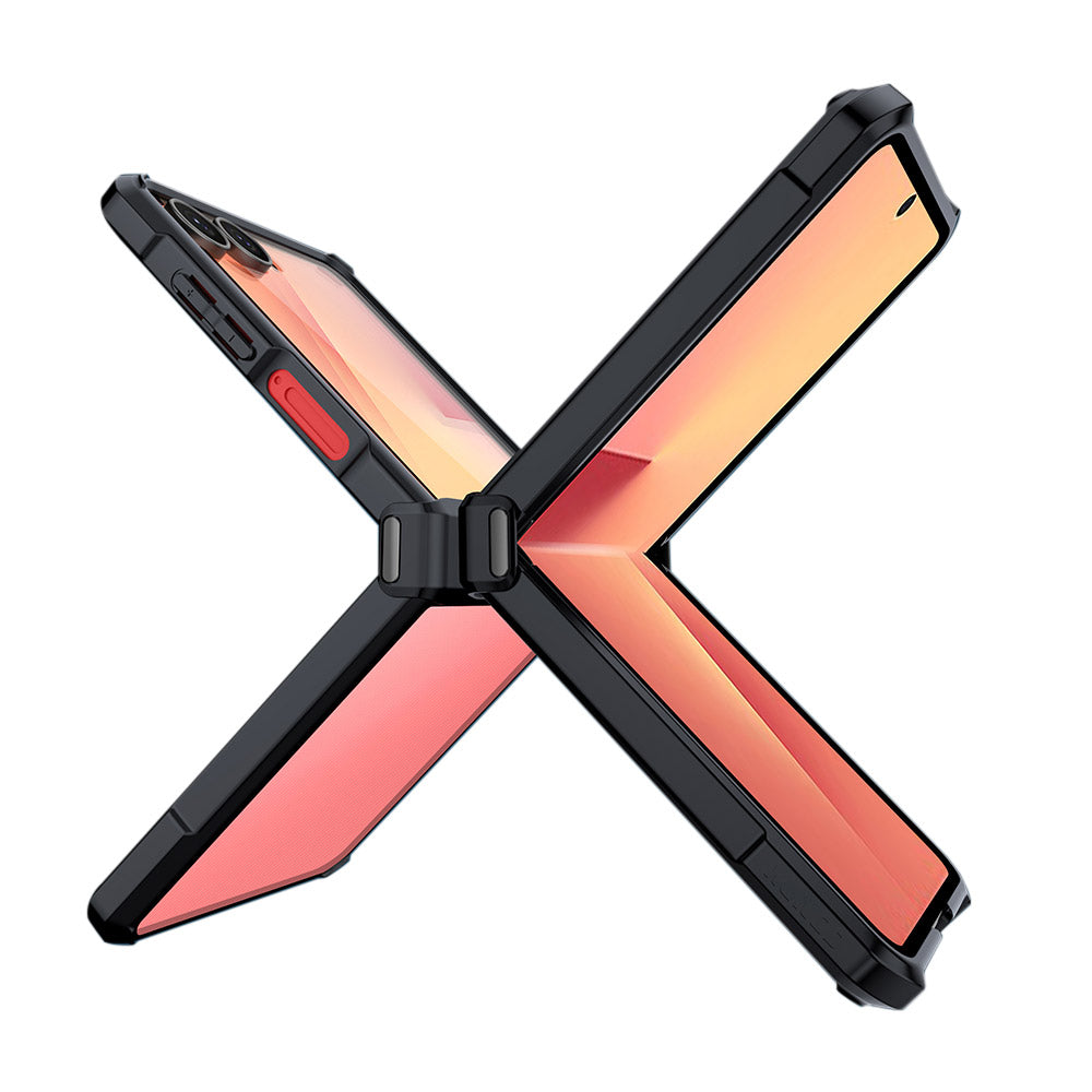 ARMOR-X Samsung Galaxy Z Flip7 SM-F751 slim rugged shock proof cases. Military-Grade rugged phone cover.