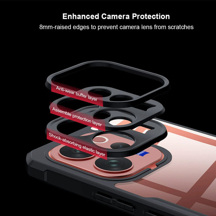 ARMOR-X VIVO V70 slim rugged shockproof case with raised edge for screen and camera protection.