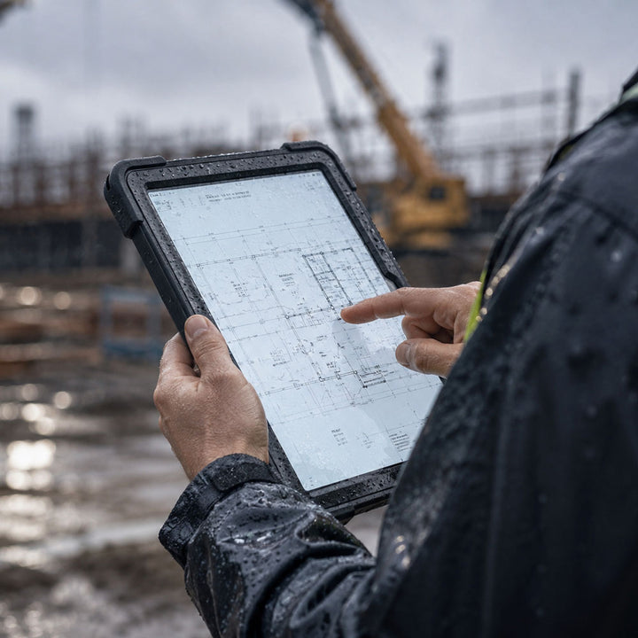 TPR-SS-X230 | Samsung Galaxy Tab A11+ A11 Plus ( 11" ) SM-X230 / SM-X235 / SM-X236 / SM-X238 | Rainproof military grade rugged case with hand strap and kick-stand