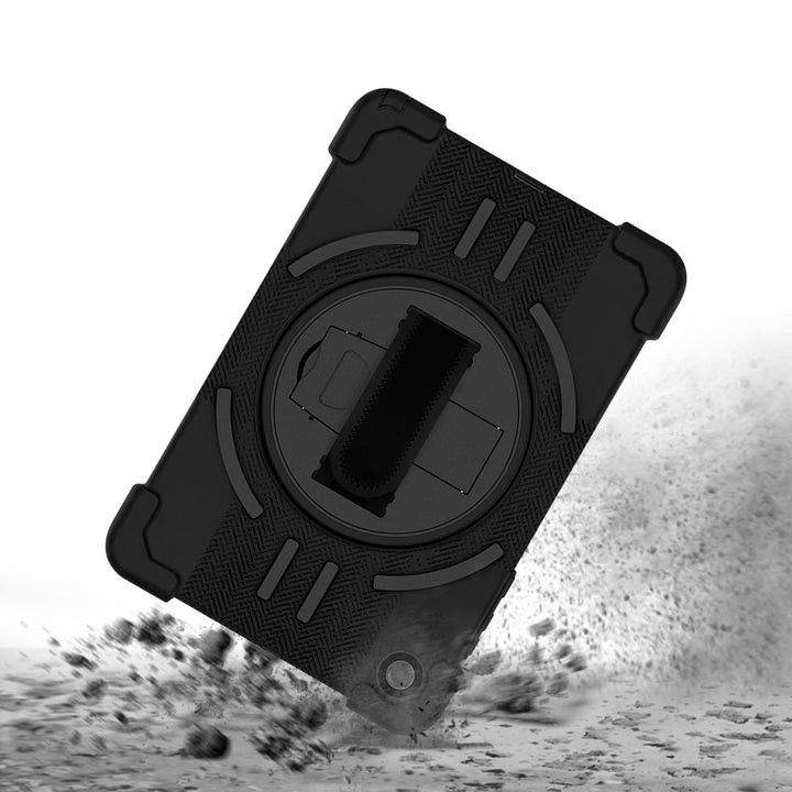 TPR-SS-X230 | Samsung Galaxy Tab A11+ A11 Plus ( 11" ) SM-X230 / SM-X235 / SM-X236 / SM-X238 | Rainproof military grade rugged case with hand strap and kick-stand