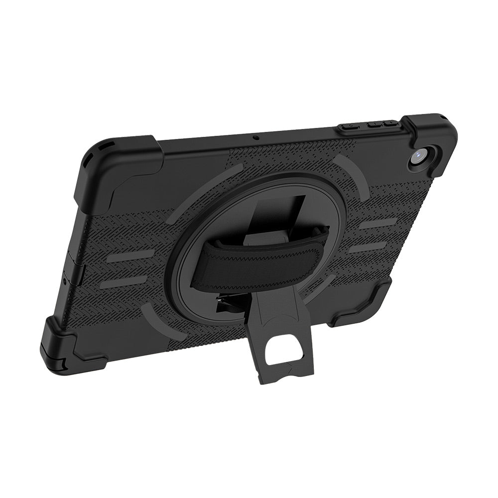 TPR-SS-X230 | Samsung Galaxy Tab A11+ A11 Plus ( 11" ) SM-X230 / SM-X235 / SM-X236 / SM-X238 | Rainproof military grade rugged case with hand strap and kick-stand