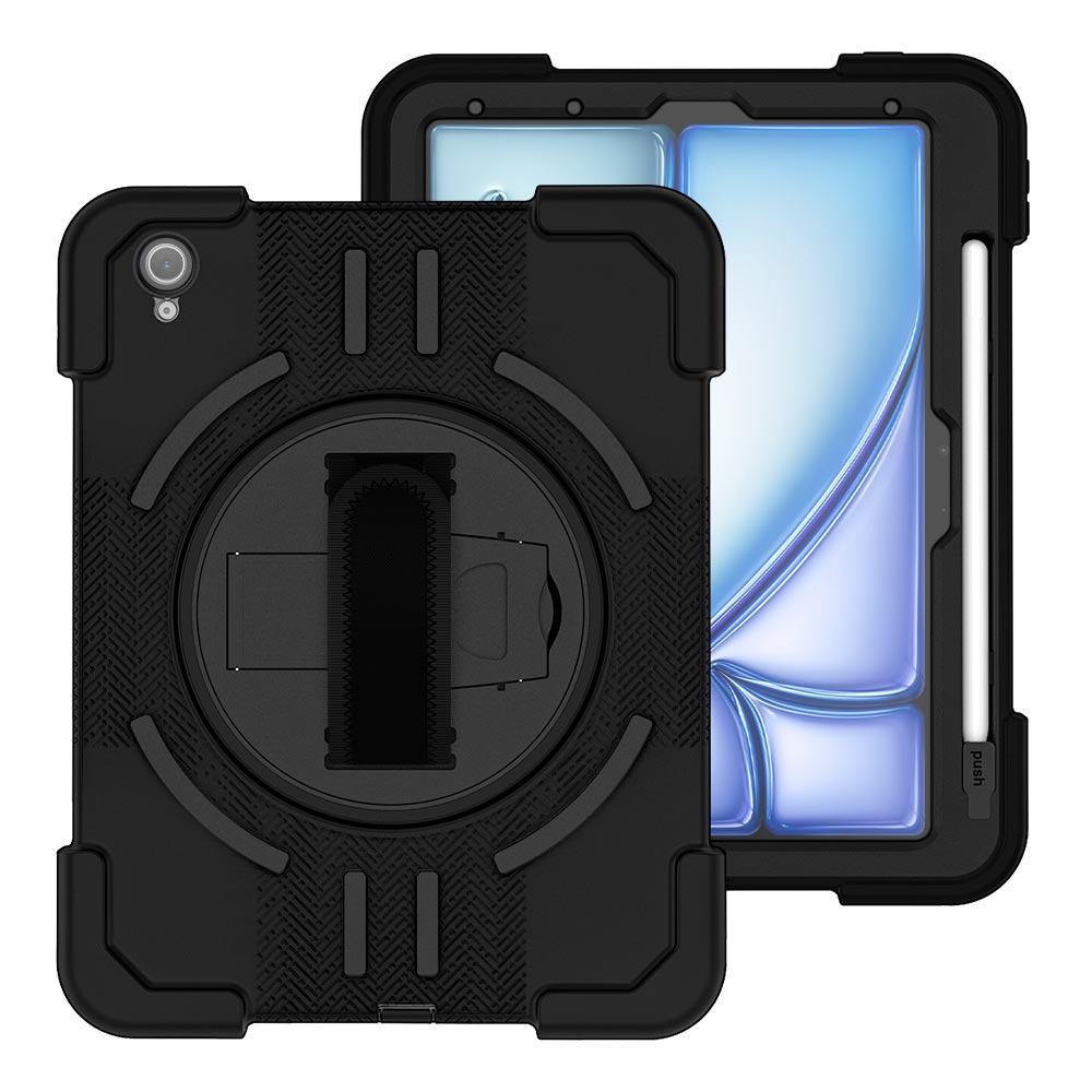 ARMOR-X iPad Air 11 (M4/M3/M2) / Air (5th/4th) IP68 Waterproof, Shock &amp; Dust Proof Case With Hand Strap &amp; Kickstand. IP68 Waterproof with fully submersible to 5&